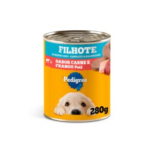 Ração Pedigree Úmida Lata Patê de Carne e Frango para Cães Filhotes