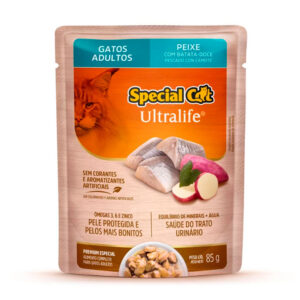 Ração Úmida Special Cat Sachê Peixe para Gatos Adultos 85g