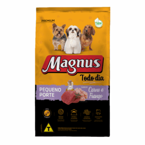 Ração Magnus Premium Todo Dia Cães Adultos Pequeno Porte Sabor Carne E Frango